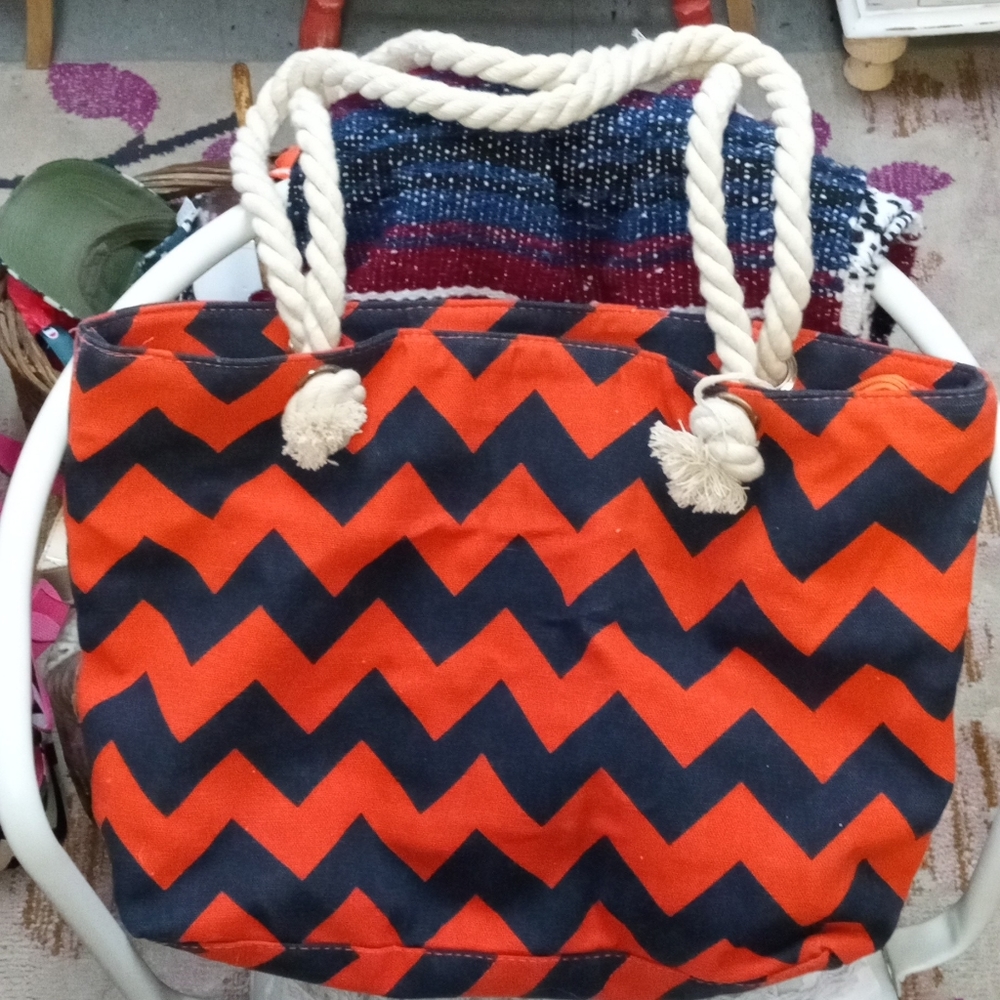 Orange and blue